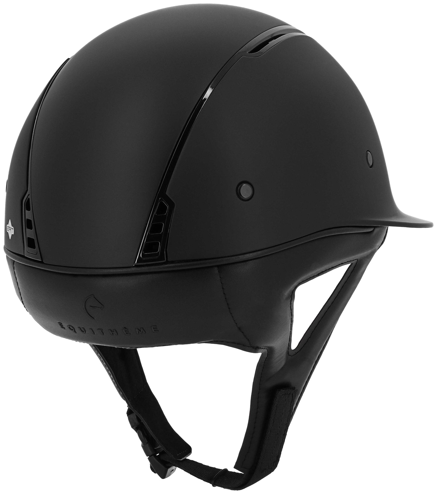 Casque EQUITHÈME - Soazy Mat - Noir brillant