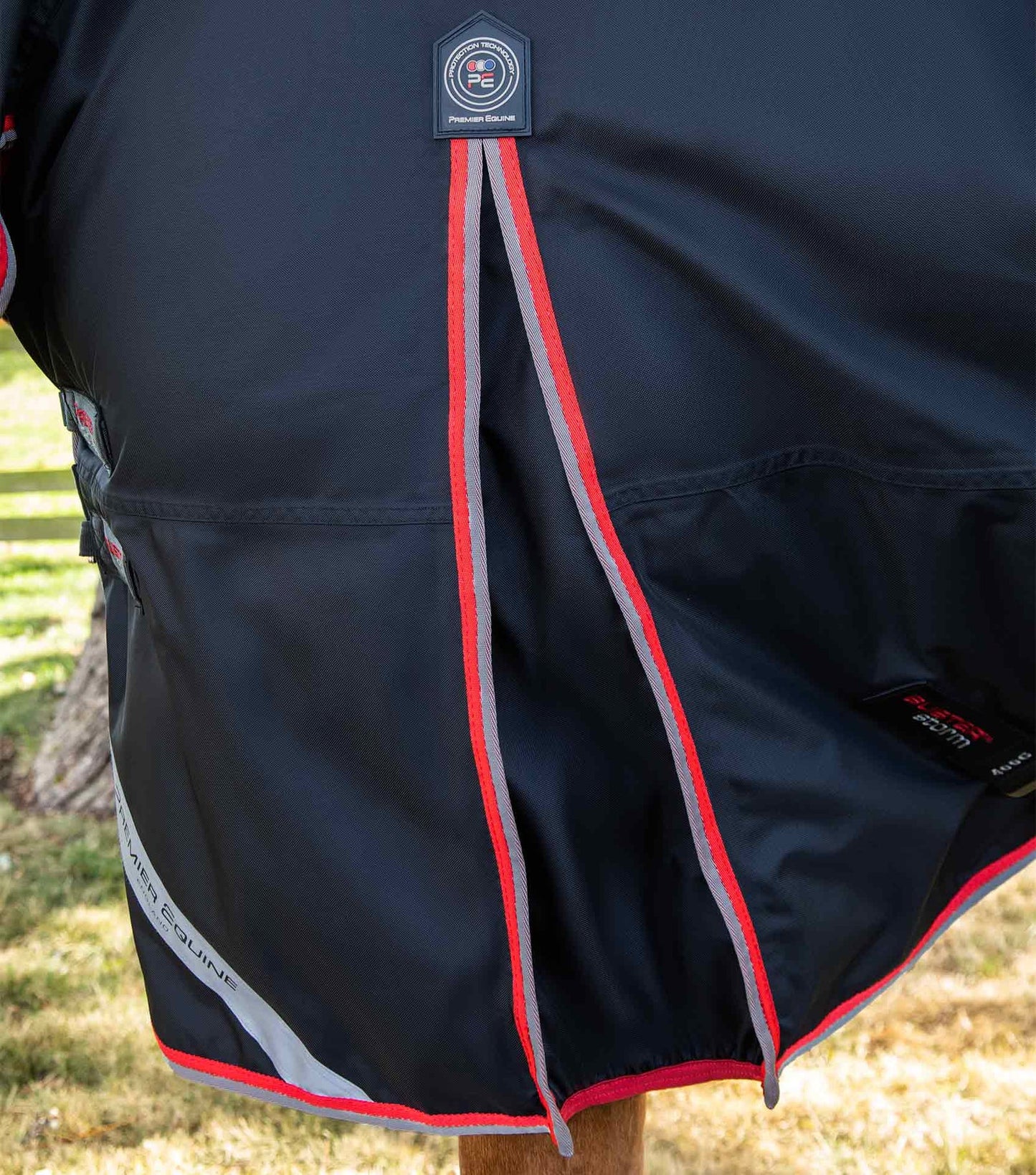 Couverture d'extérieur PREMIER EQUINE "BUSTER 840D" Storm 400g Combo avec couvre-cou ajusté intégré