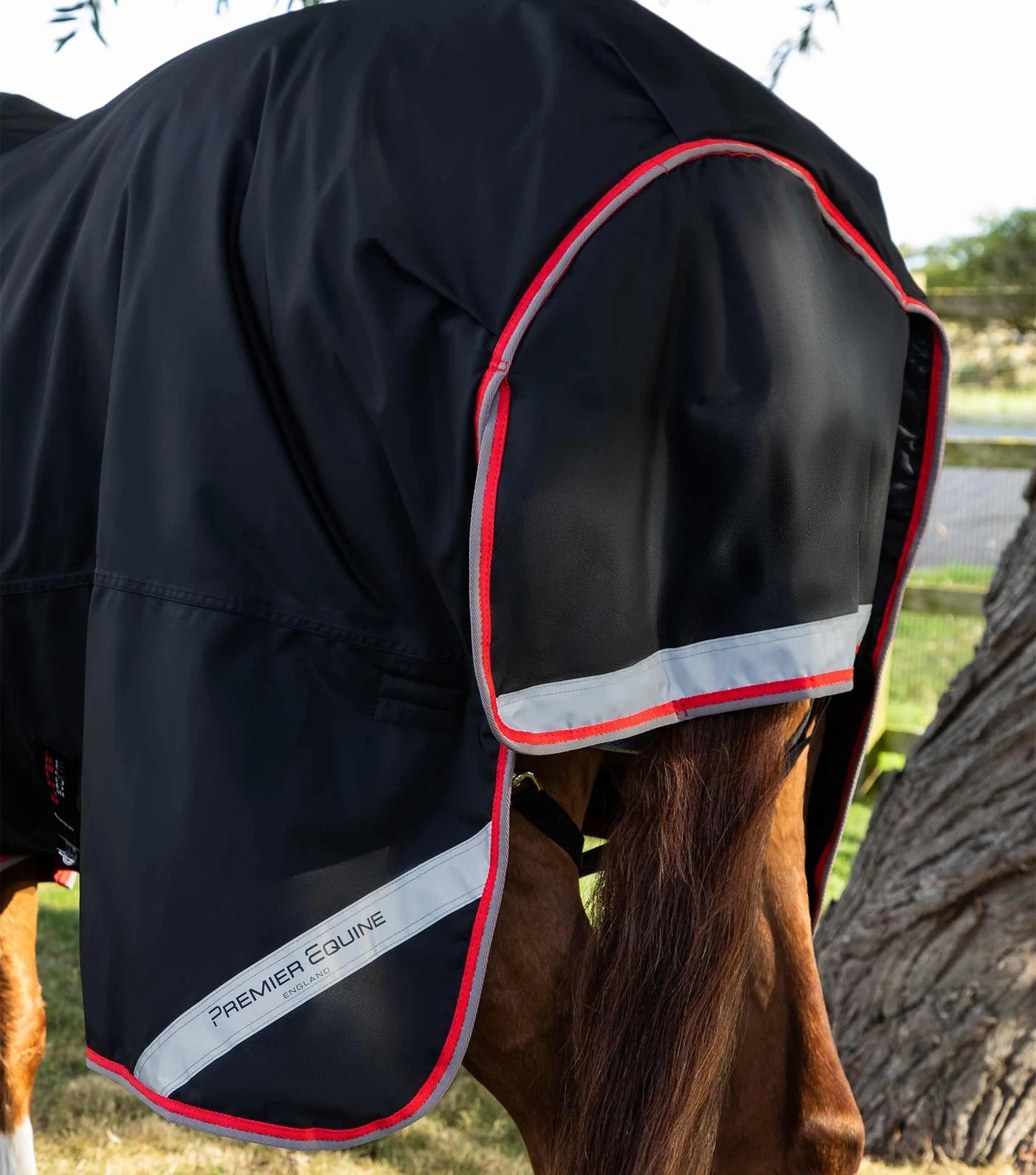 Couverture d'extérieur PREMIER EQUINE "BUSTER 840D" Storm 400g Combo avec couvre-cou ajusté intégré