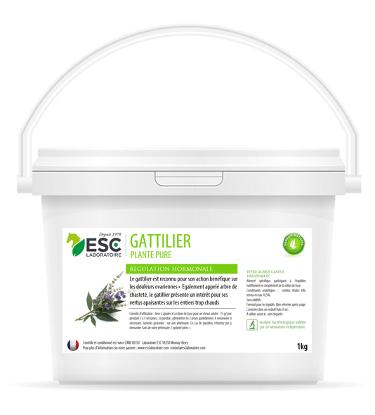 GATTILIER ESC – Ovaires et régulation hormonale juments – Plante pure