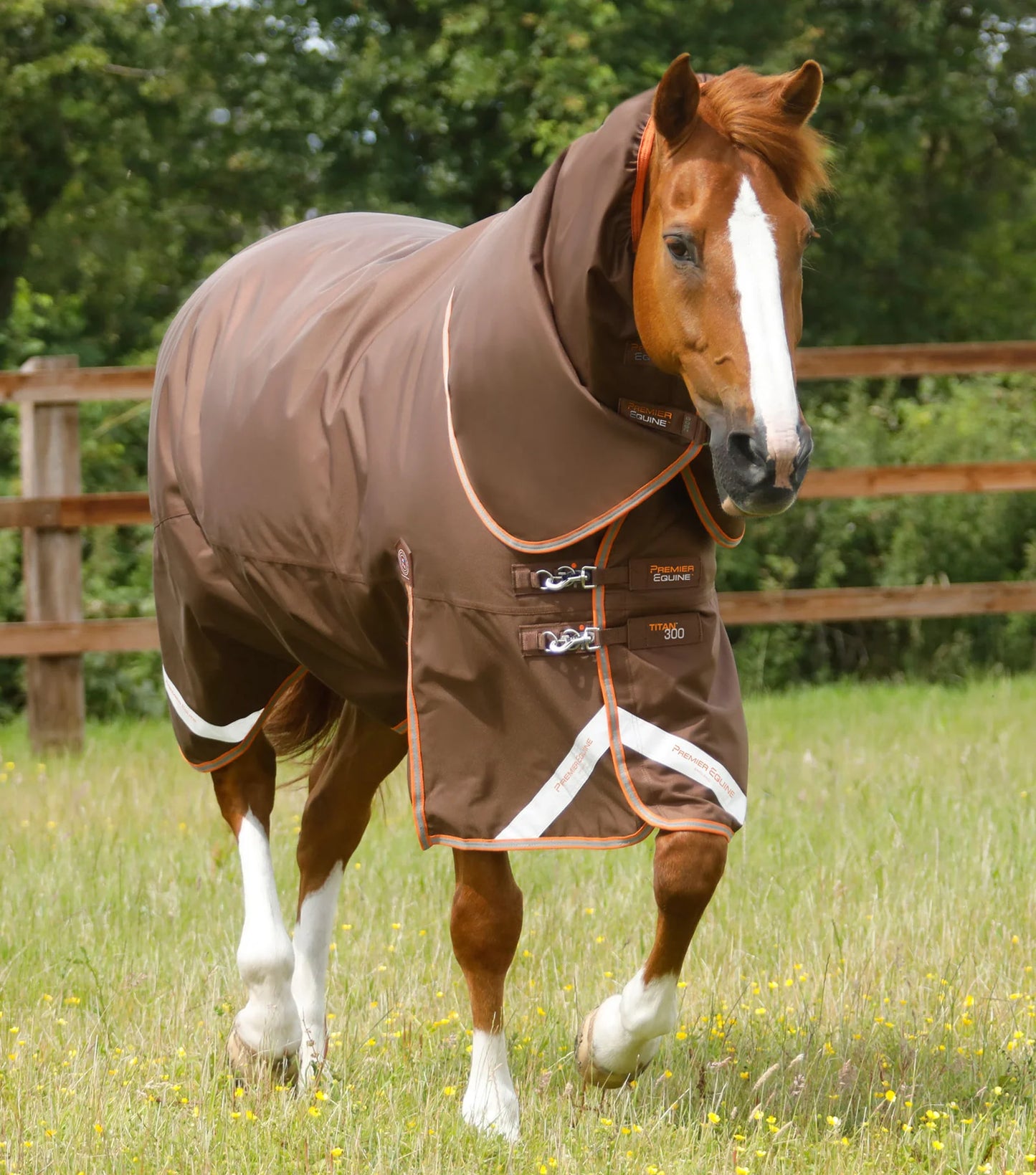 Couverture d'extérieur PREMIER EQUINE "TITAN 1680D" 300g avec couvre-cou ajusté amovible