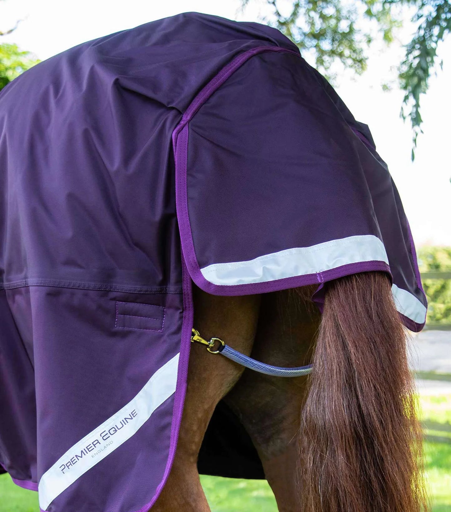 Couverture d'extérieur PREMIER EQUINE "BUSTER 840D" Storm 420g Combo avec couvre-cou classique intégré