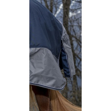 Couverture d'extérieur EQUITHÈME "TYREX 600D" COMBO 350g avec couvre-cou intégré