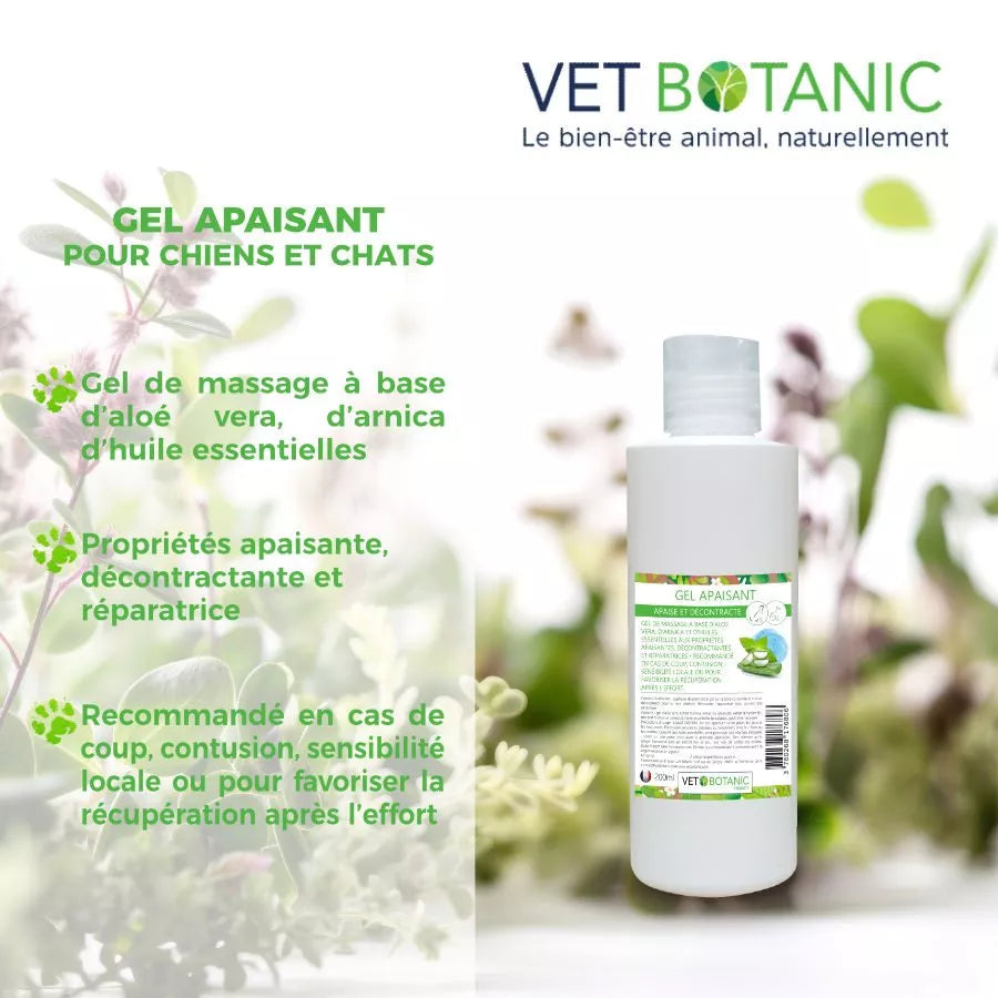 GEL APAISANT – Gel de massage pour apaiser et décontracter les chiens et les chats