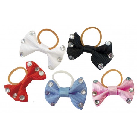 Nœuds à natter EQUITHÈME - Strass - 5 coloris à choix