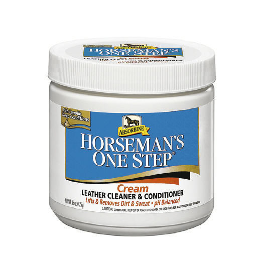 CRÈME CUIR ABSORBINE "HORSEMAN'S ONE STEP", pour cuirs naturels et synthétiques