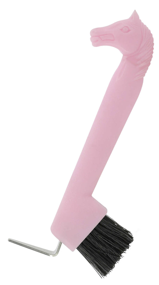 Cure-pied brosse HIPPOTONIC - Tête de cheval - 5 coloris à choix