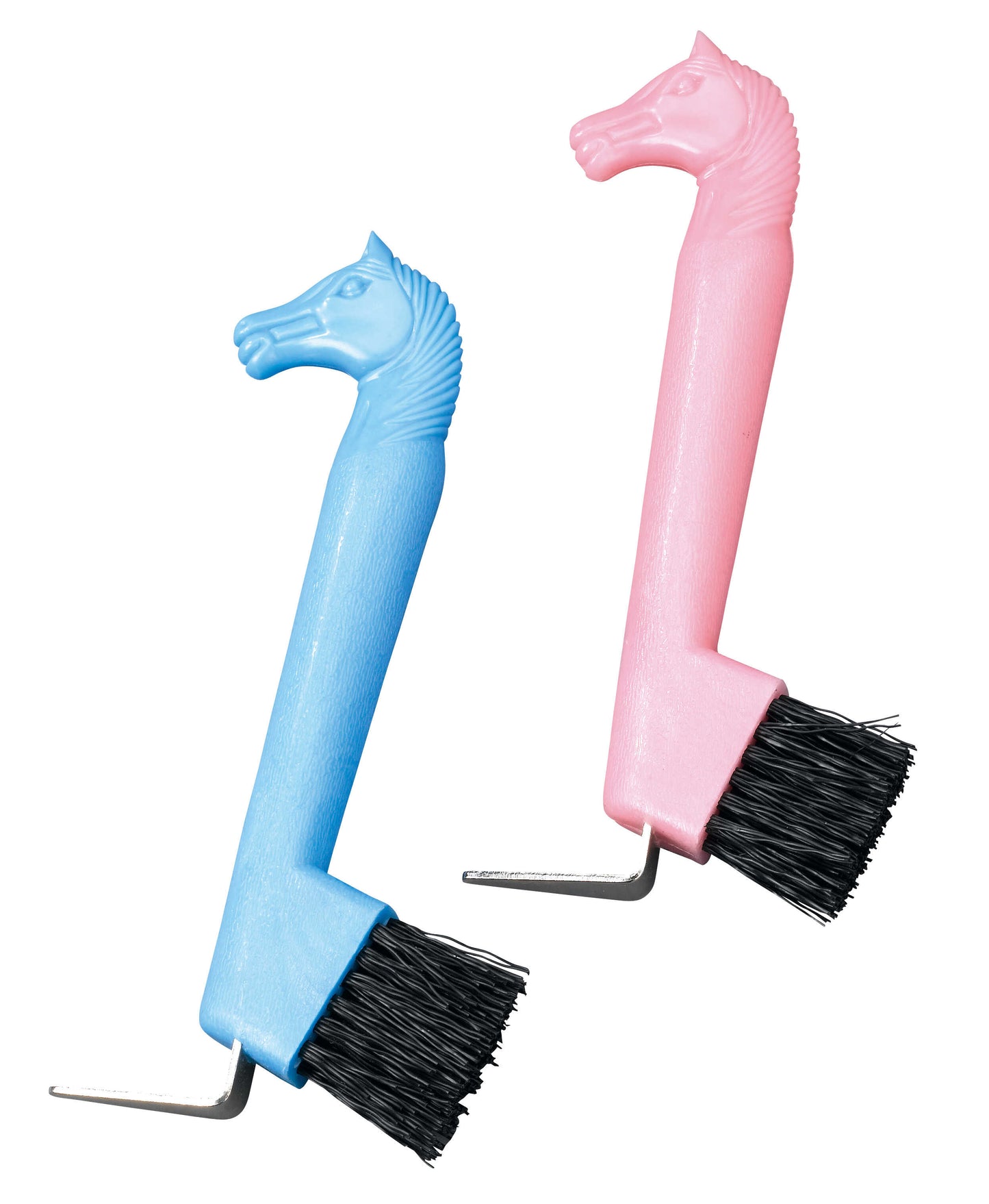 Cure-pied brosse HIPPOTONIC - Tête de cheval - 5 coloris à choix