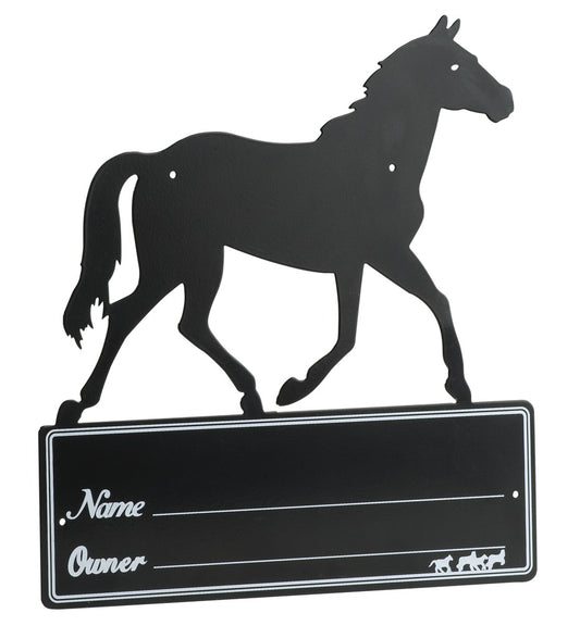 PLAQUE DE BOX HIPPOTONIC “SILHOUETTE DE CHEVAL”