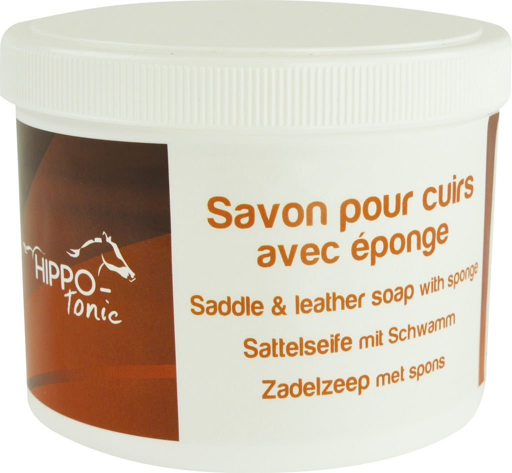 HIPPOTONIC SAVON POUR CUIR, avec éponge