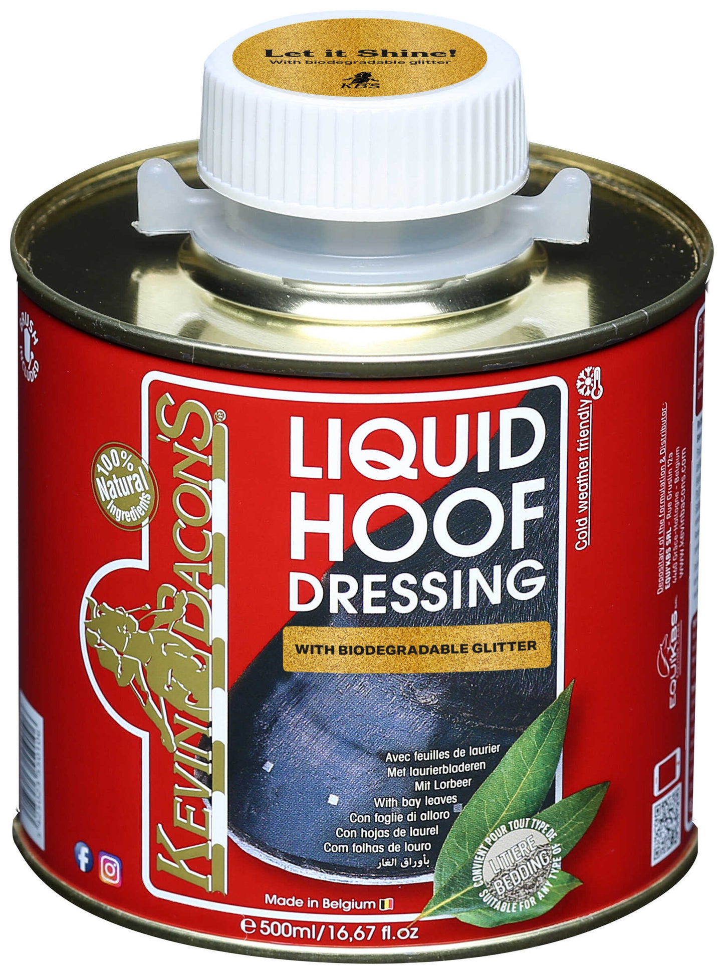 Huile pour sabots KEVIN BACON'S - Hoof Dressing Liquide pailleté