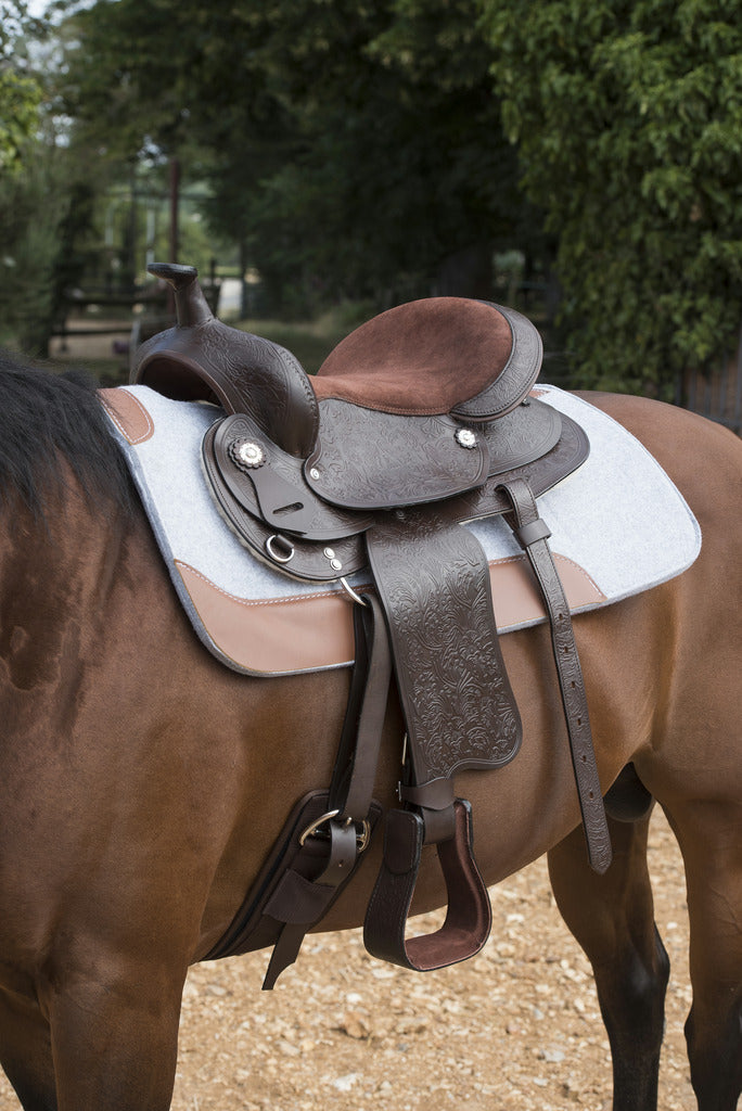 Selle western WESTRIDE "Topeka", en cuir