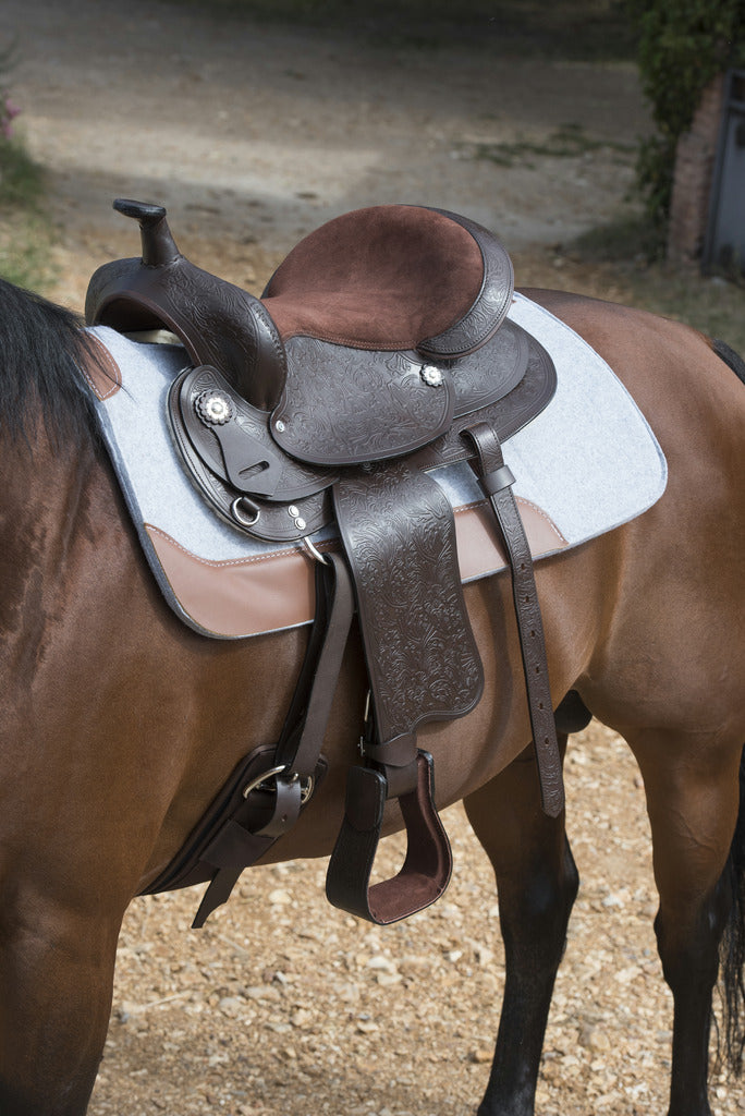 Selle western WESTRIDE "Topeka", en cuir