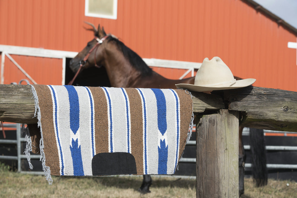 Tapis navajo WESTRIDE en "Cuir"