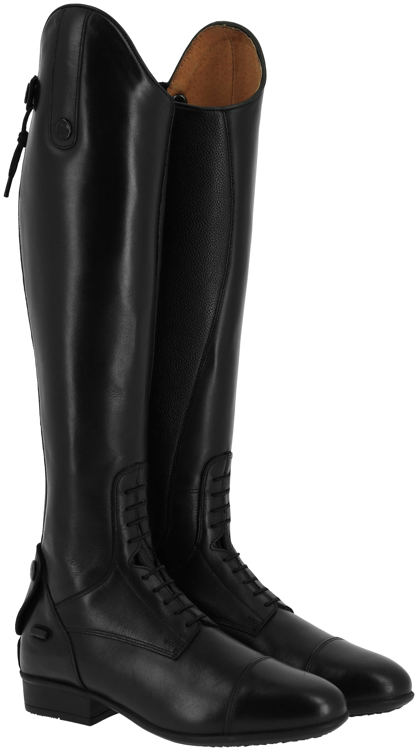 Bottes cuir à lacets EQUITHÈME - du 36 au 41 - 3 largeurs à choix