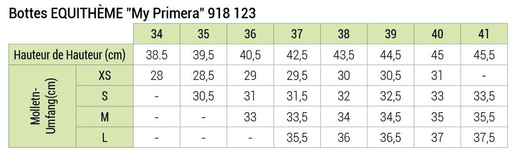 BOTTES EQUITHÈME "MYPRIMERA", du 34 au 41