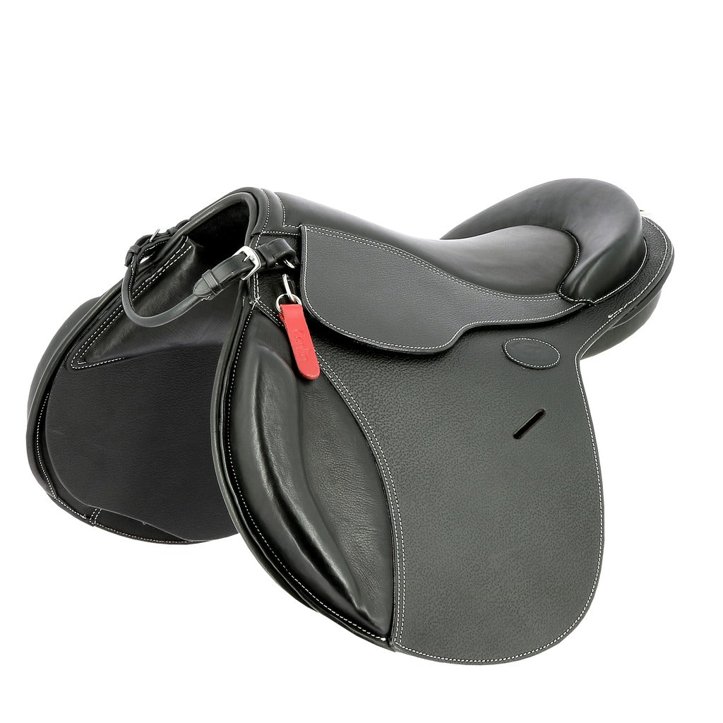 Selle en cuir GUY CANTIN "Evolution Jumping" (dès 13.5''), en cuir