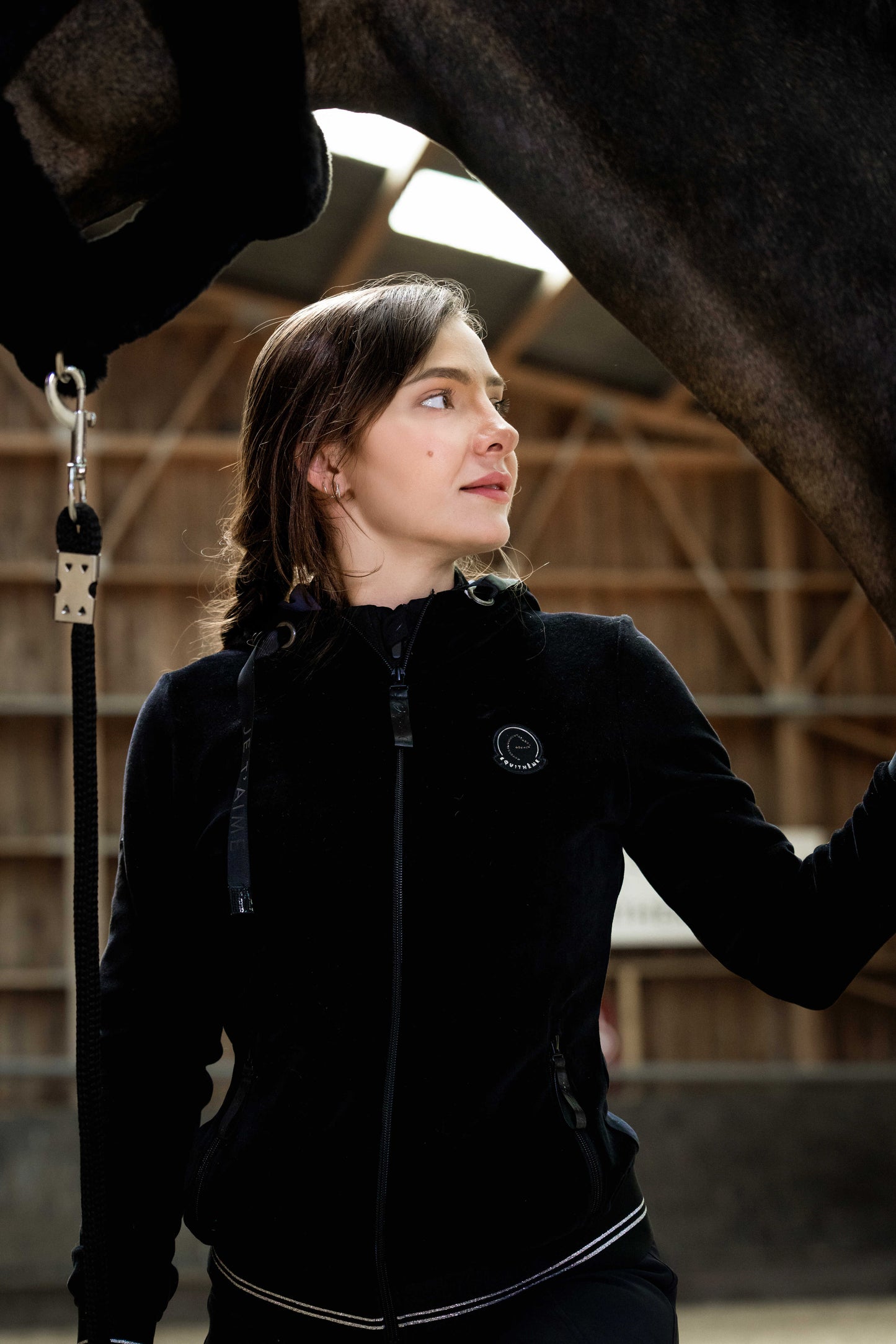 Gilet velours Je t'aime EQUITHÈME - Coline