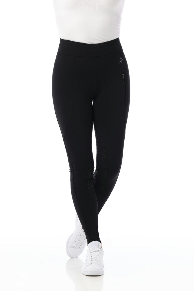 PANTALON SOFTSHELL EQUITHÈME "DOLOMYT", FOND SILICONE, femme