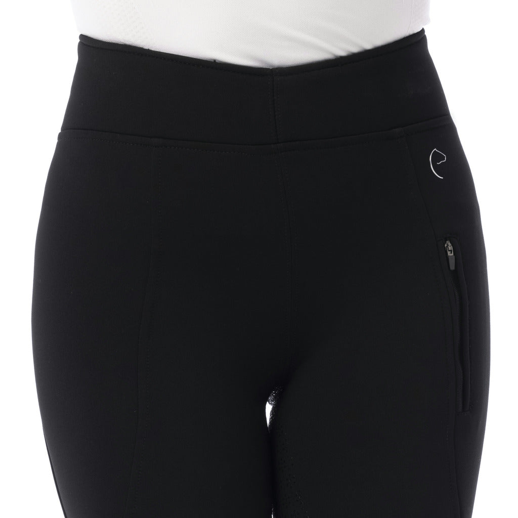 PANTALON SOFTSHELL EQUITHÈME "DOLOMYT", FOND SILICONE, femme