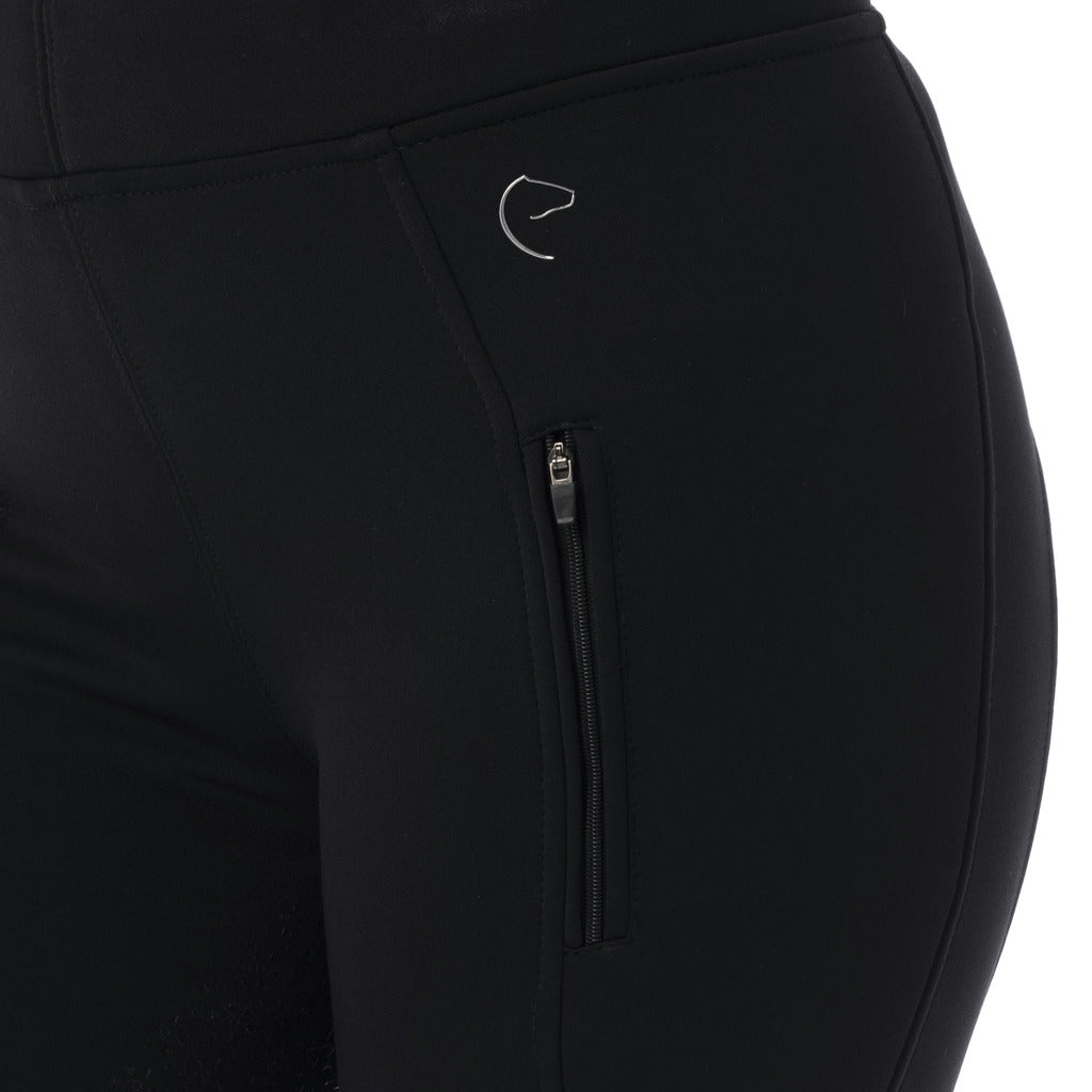 PANTALON SOFTSHELL EQUITHÈME "DOLOMYT", FOND SILICONE, femme