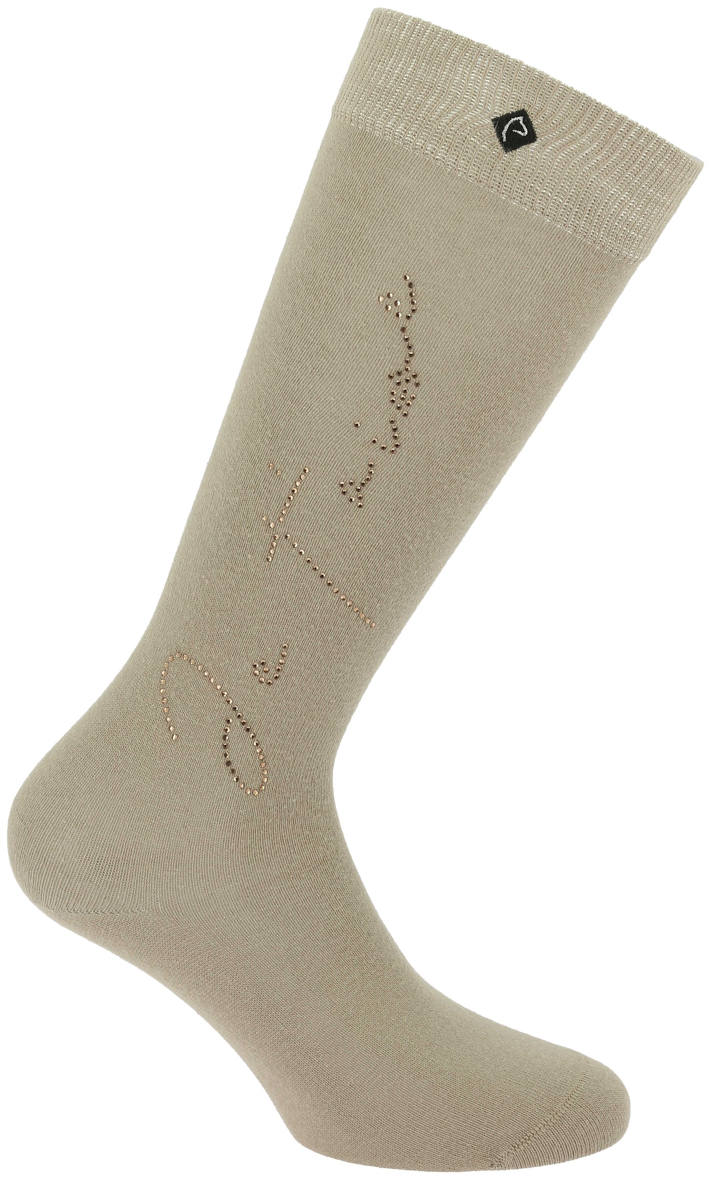 Chaussettes Je t'aime EQUITHÈME - Cassis - 2 coloris