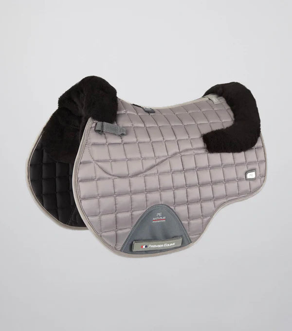 Tapis de saut PREMIER EQUINE Atlantis Close Contact GP/Jump, en satin et demi-doublé en laine merinos