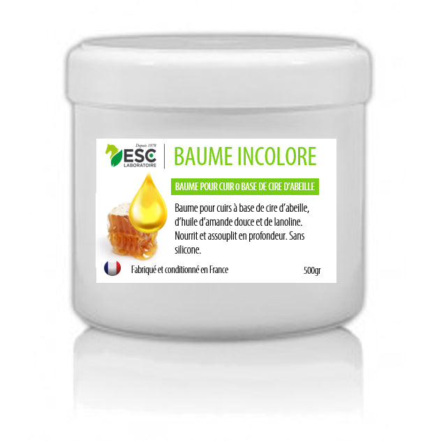 BAUME POUR CUIR ESC incolore nourrissant – à base de cire d’abeille