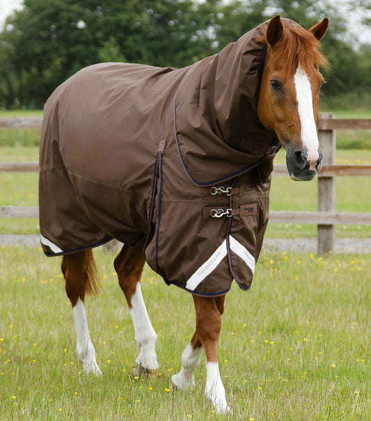 Couverture d'extérieur PREMIER EQUINE "BUSTER 840D" 400g avec couvre-cou ajusté amovible