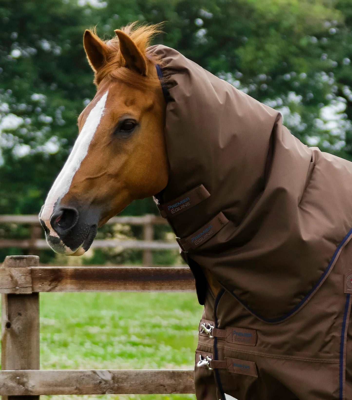 Couverture d'extérieur PREMIER EQUINE "BUSTER 840D" 400g avec couvre-cou ajusté amovible