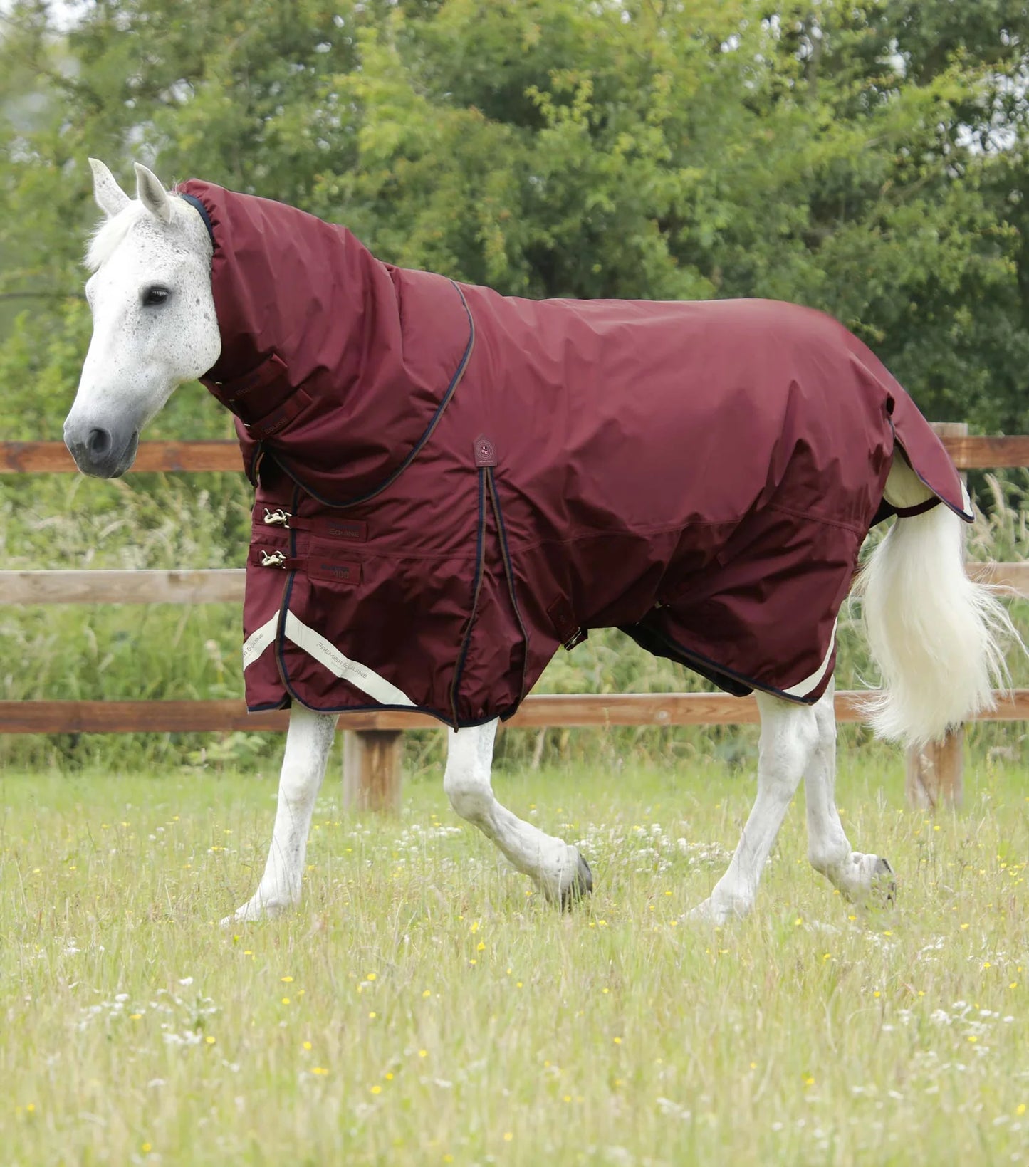 Couverture d'extérieur PREMIER EQUINE "BUSTER 840D" 400g avec couvre-cou ajusté amovible