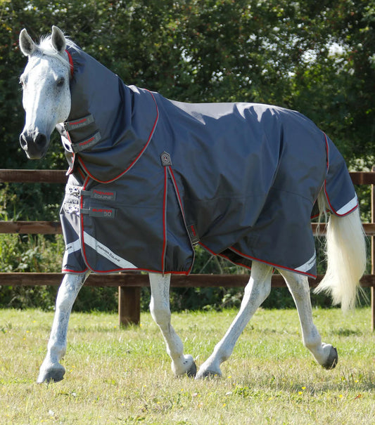 Couverture d'extérieur PREMIER EQUINE "BUSTER 840D" 50g avec couvre-cou ajusté amovible