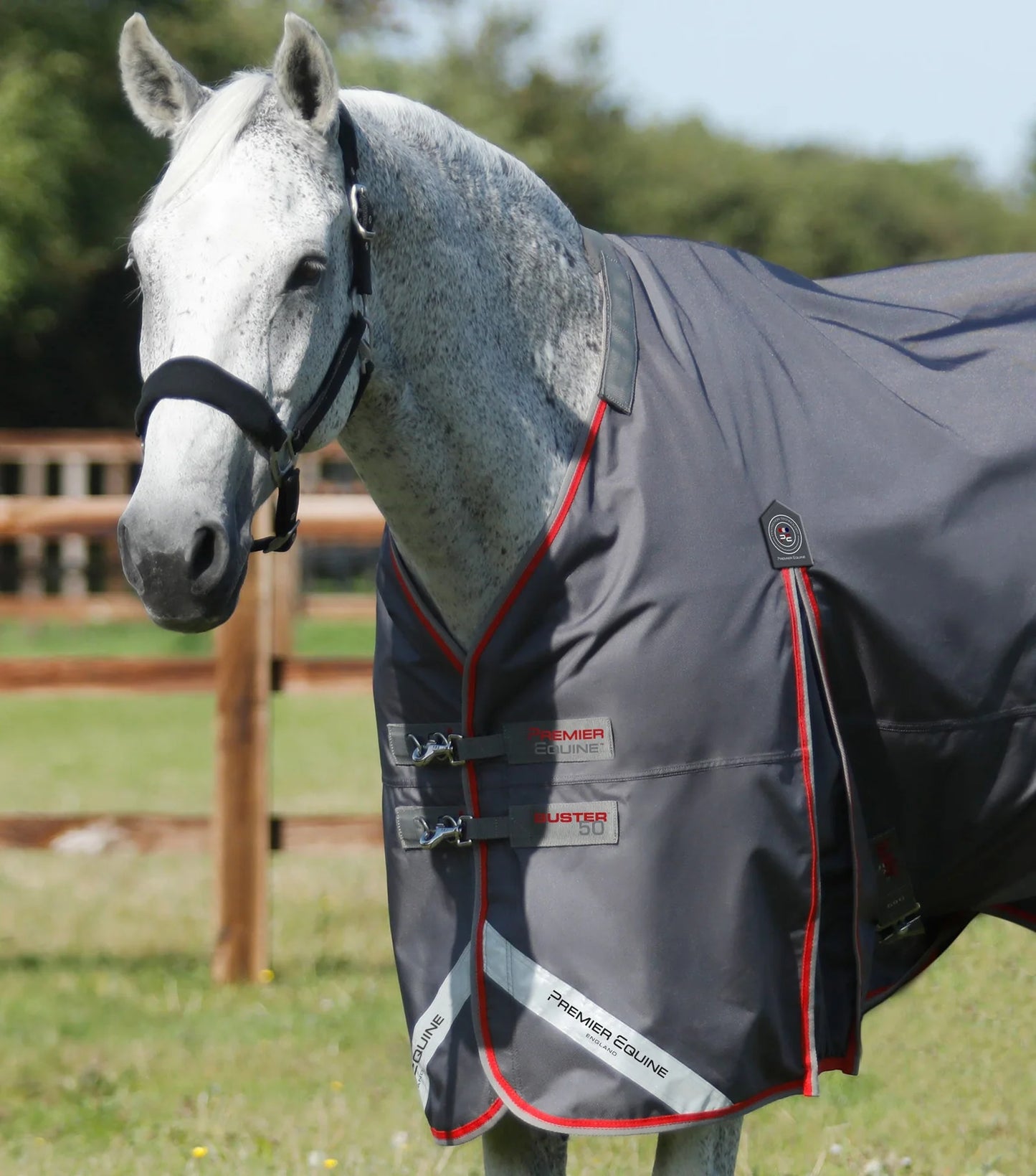 Couverture d'extérieur PREMIER EQUINE "BUSTER 840D" 50g avec couvre-cou ajusté amovible