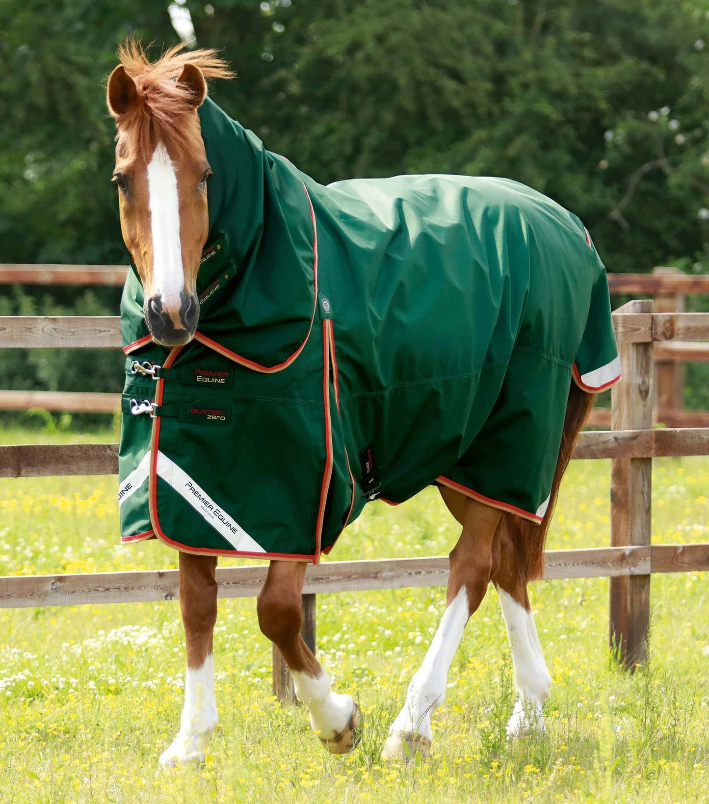 Couverture d'extérieur PREMIER EQUINE "BUSTER 840D" Zero 0g avec couvre-cou classique amovible