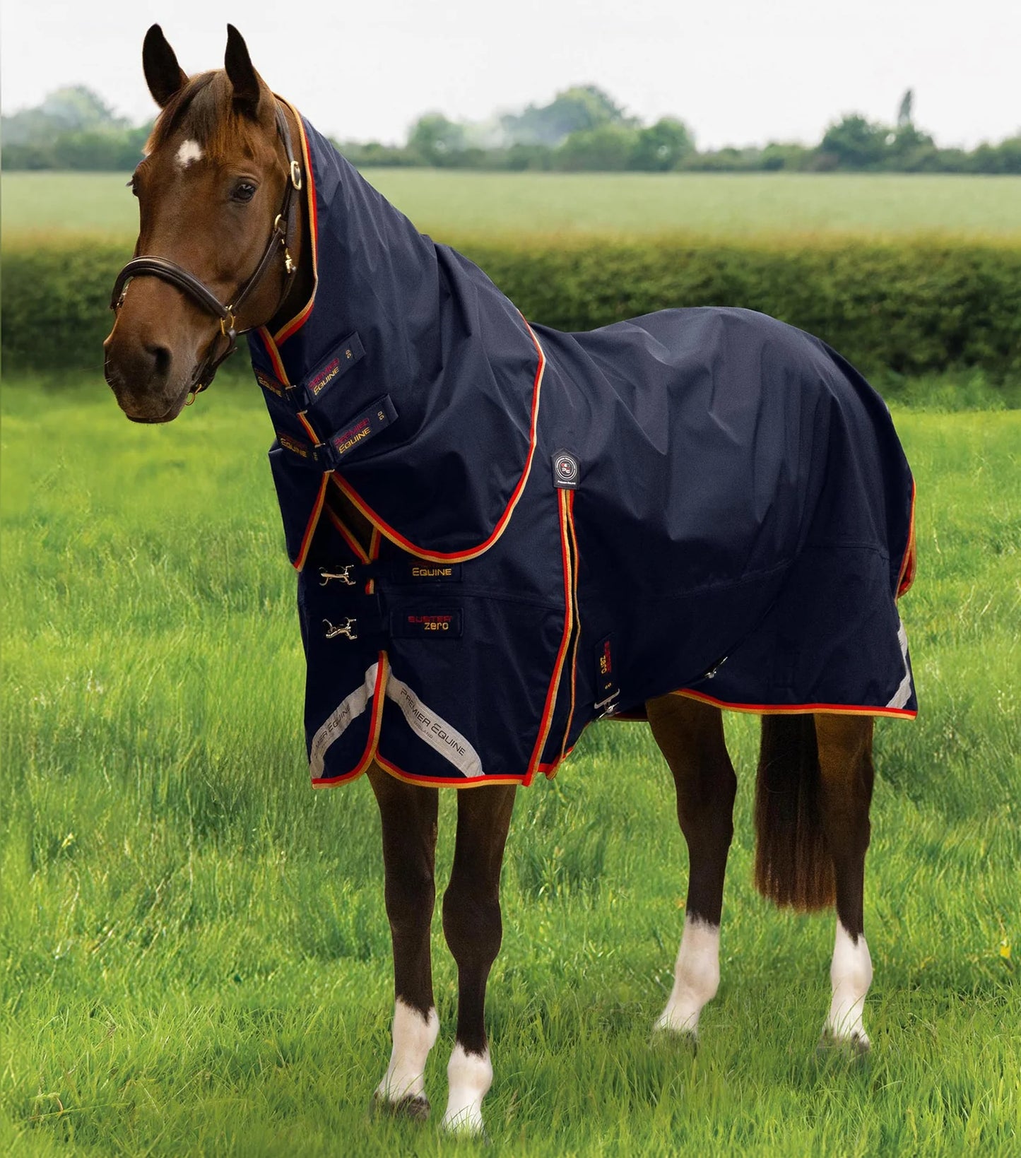 Couverture d'extérieur PREMIER EQUINE "BUSTER 840D" Zero 0g avec couvre-cou classique amovible