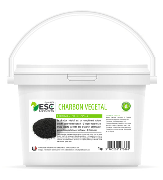 CHARBON VEGETAL ESC  – Confort intestinal cheval