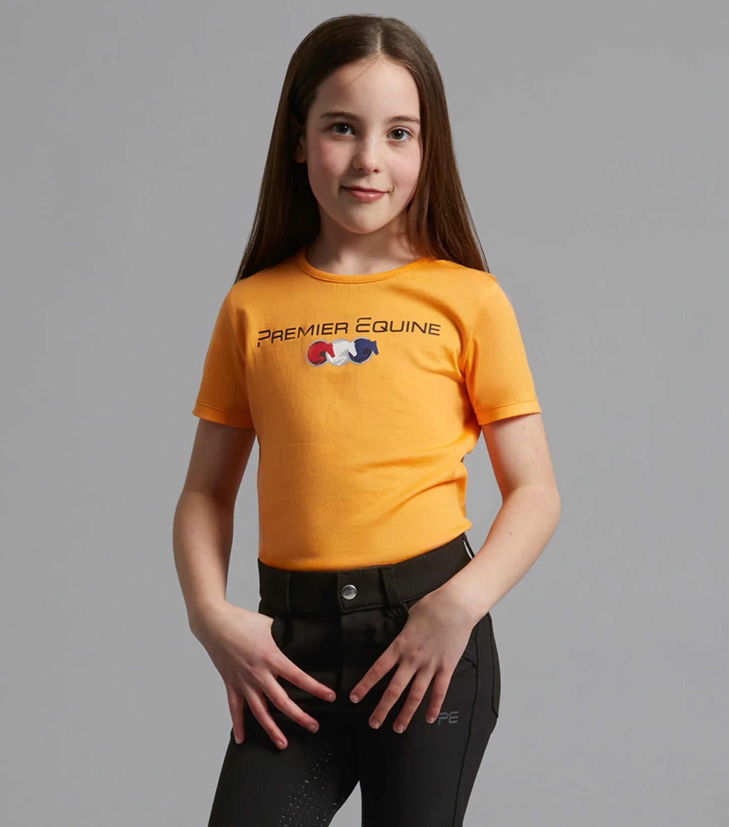 T-shirt d'équitation en coton PREMIER EQUINE pour filles Chiaro, 4 coloris