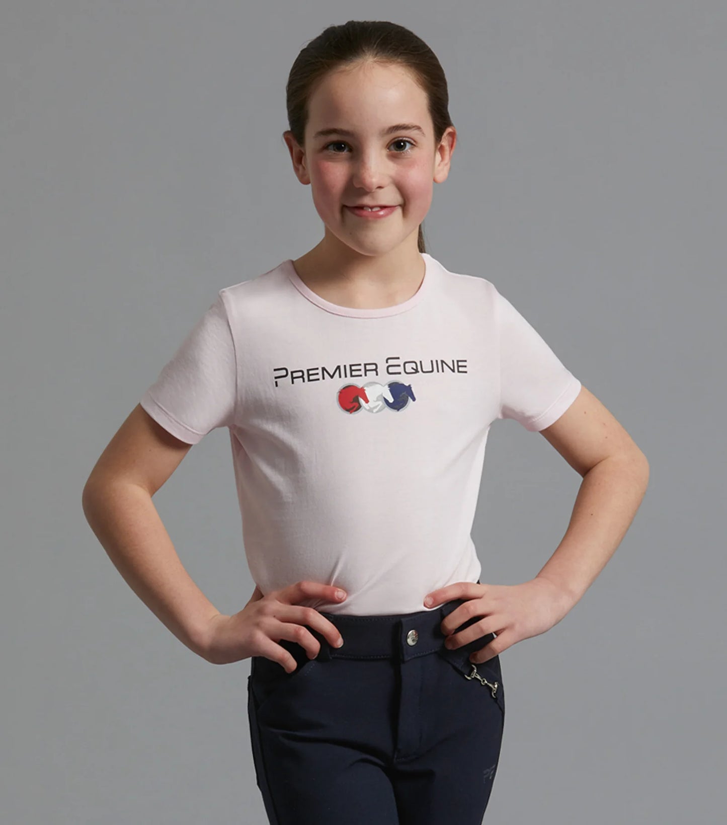 T-shirt d'équitation en coton PREMIER EQUINE pour filles Chiaro, 4 coloris