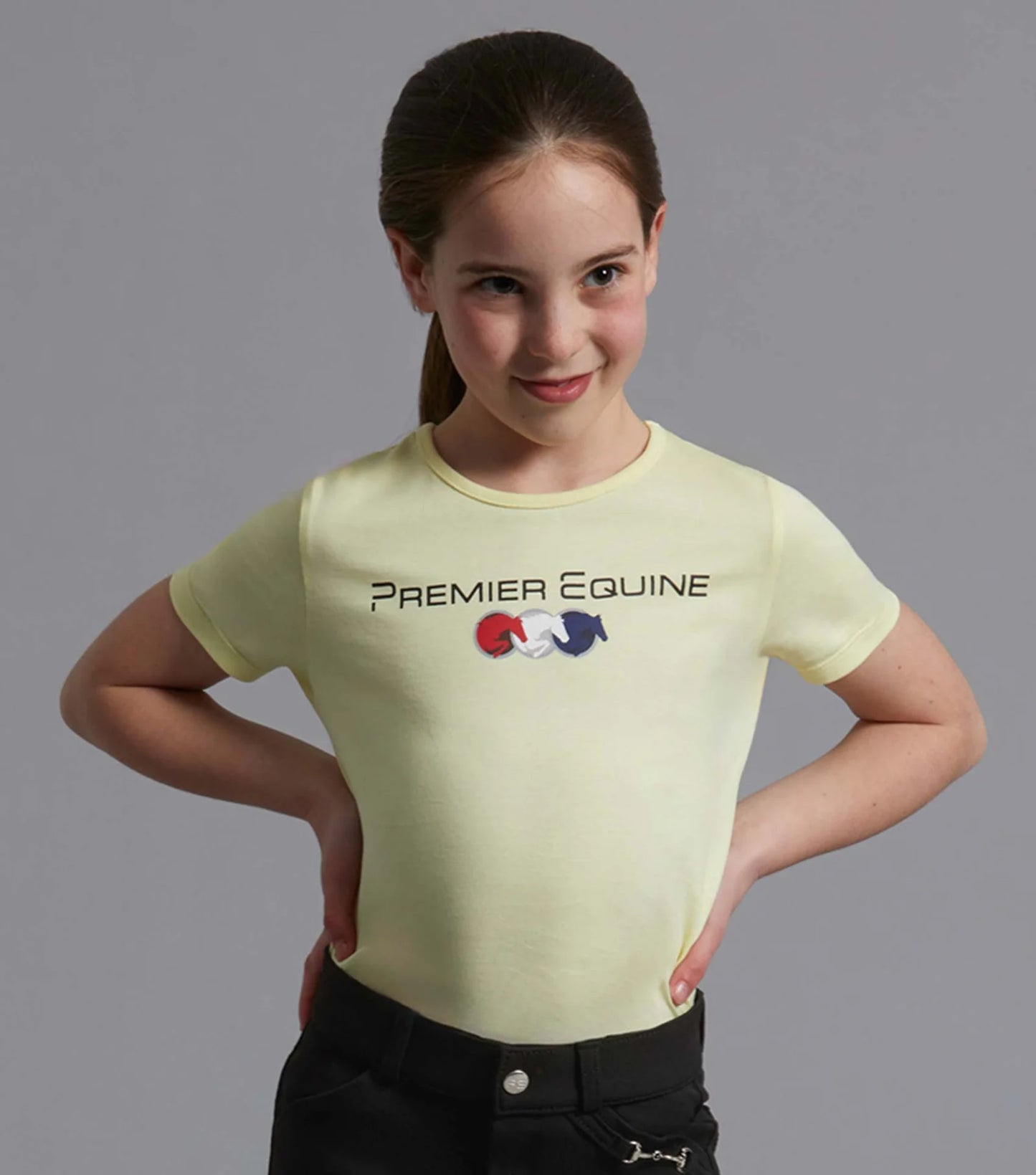 T-shirt d'équitation en coton PREMIER EQUINE pour filles Chiaro, 4 coloris