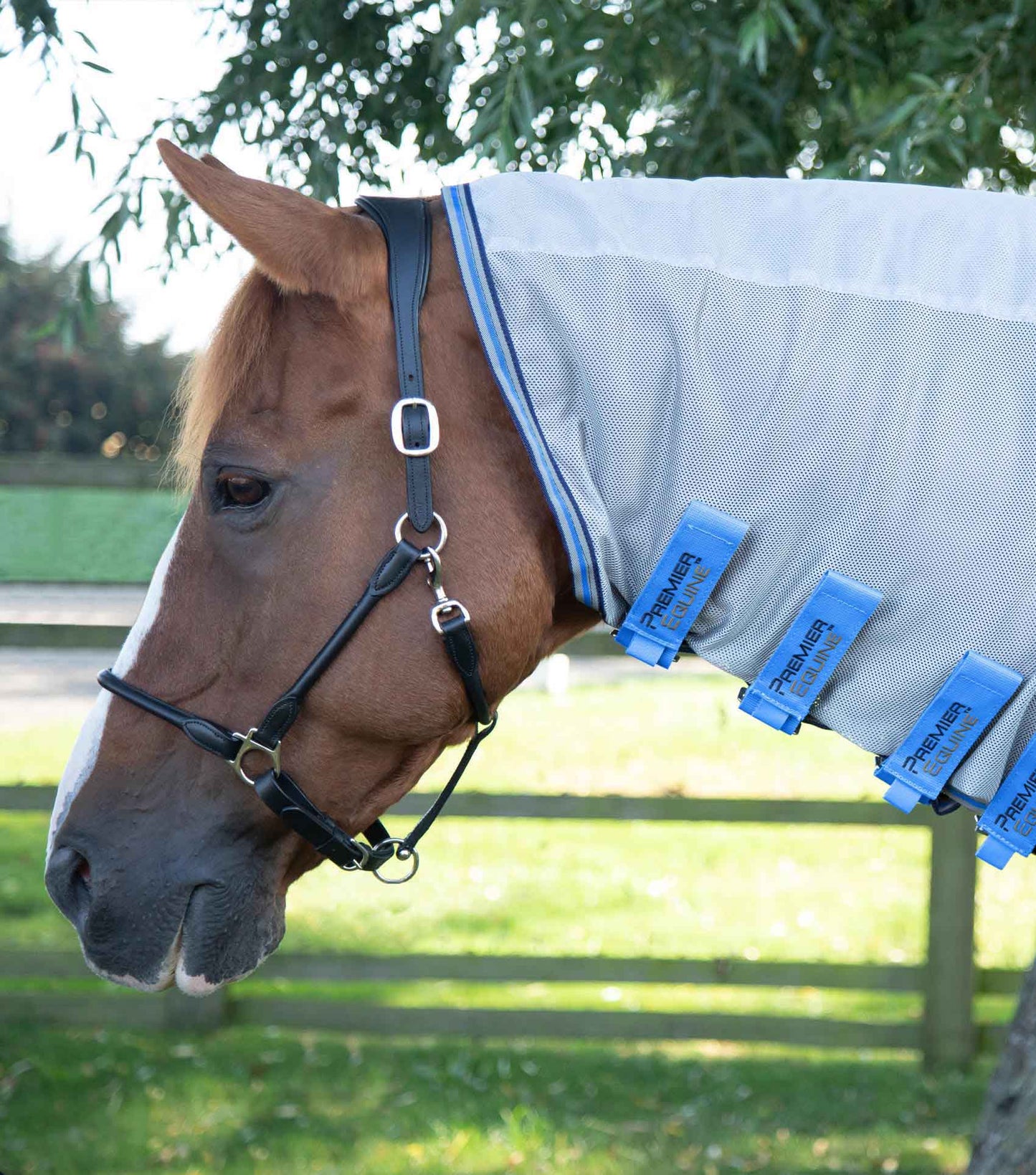 Couverture PREMIER EQUINE Combo Mesh Air Fly avec couvre-cou intégré