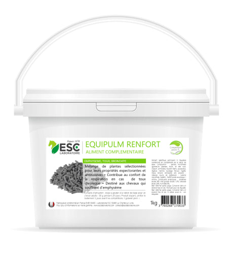 EQUIPULM RENFORT ESC – Irritation des bronches cheval – Complément enrichi à base de plantes et propolis