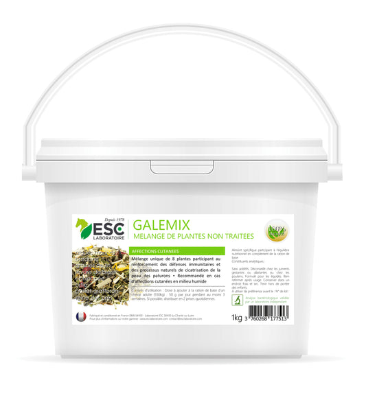 GALEMIX ESC – Irritations cutanées cheval – Mélange de plantes