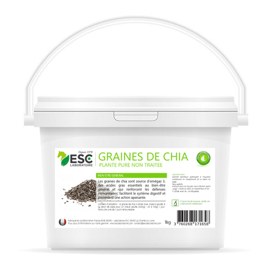 GRAINES DE CHIA ESC – Apport en nutriments et bien-être général cheval