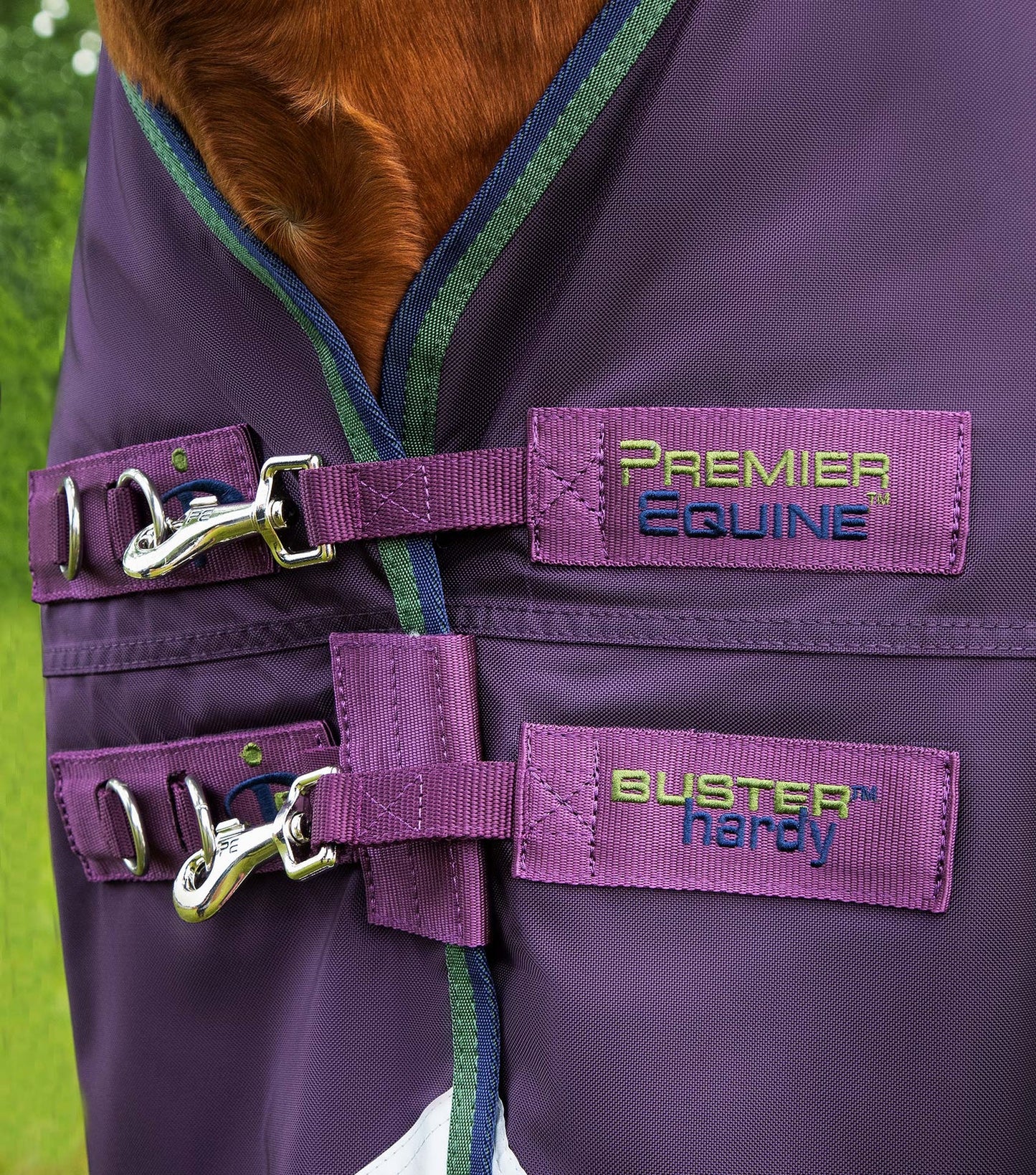 Couverture d'extérieur PREMIER EQUINE "BUSTER 840D" Hardy 100g col montant