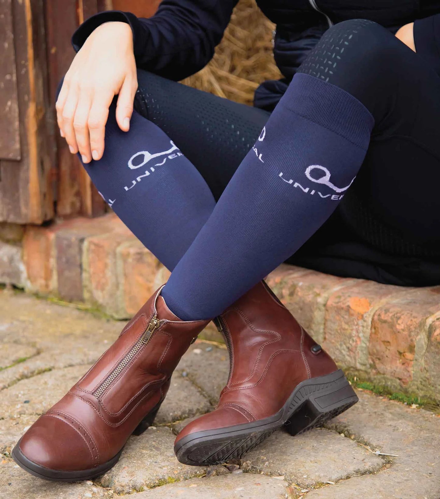 Chaussettes fines PREMIER EQUINE extensibles pour junior (2 paires)