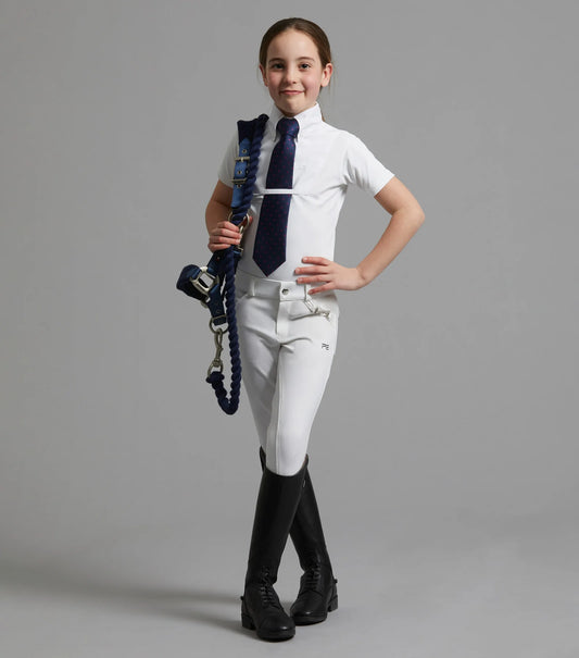 Chemise de concours à manches courtes PREMIER EQUINE pour filles Luciana, 2 coloris