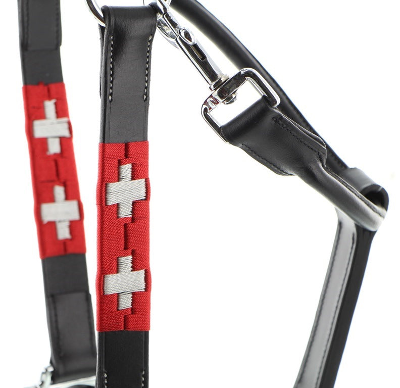 Licol en cuir Swiss Flag