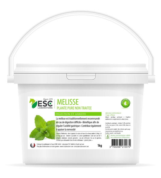 MELISSE ESC – Estomac sensible et acidité gastrique cheval – Plante pure