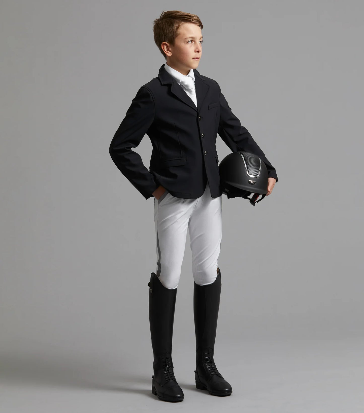 Veste de compétition pour garçons PREMIER EQUINE Enzo, noire