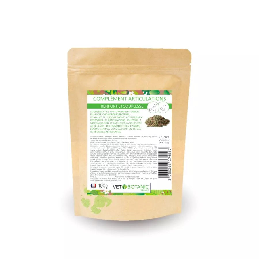COMPLEMENT ARTICULATIONS – Renfort et souplesse chiens et chats